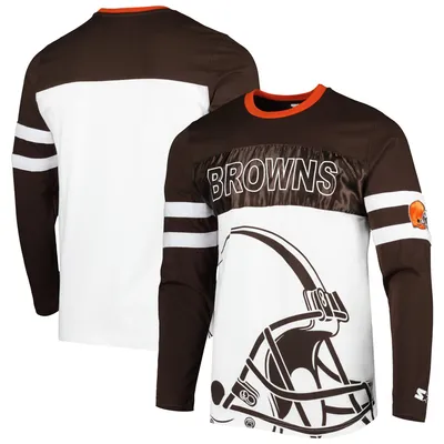 Lids Cleveland Browns Starter Halftime Long Sleeve T-Shirt - Heathered Gray