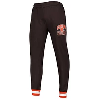 Pantalon de jogging en polaire Cleveland Browns Blitz Starter Brown pour homme