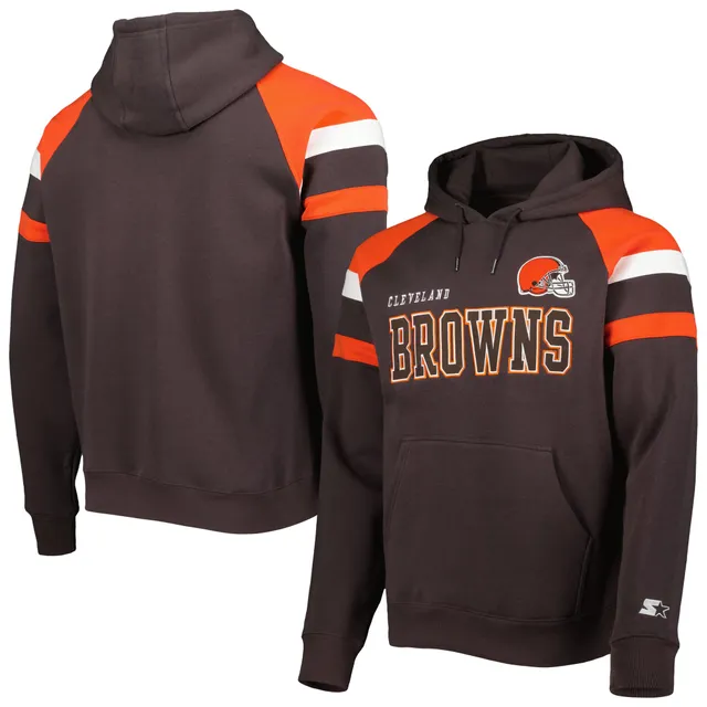 Nike Men's Cleveland Browns Therma-FIT Color Block Brown Full-Zip