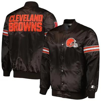 Cleveland Browns Starter The Pick and Roll Full-Snap Jacket - Brown