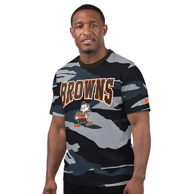 Men's Starter Camo/Gray Cleveland Browns Thursday Night Gridiron Classics Vintage Logo T-Shirt