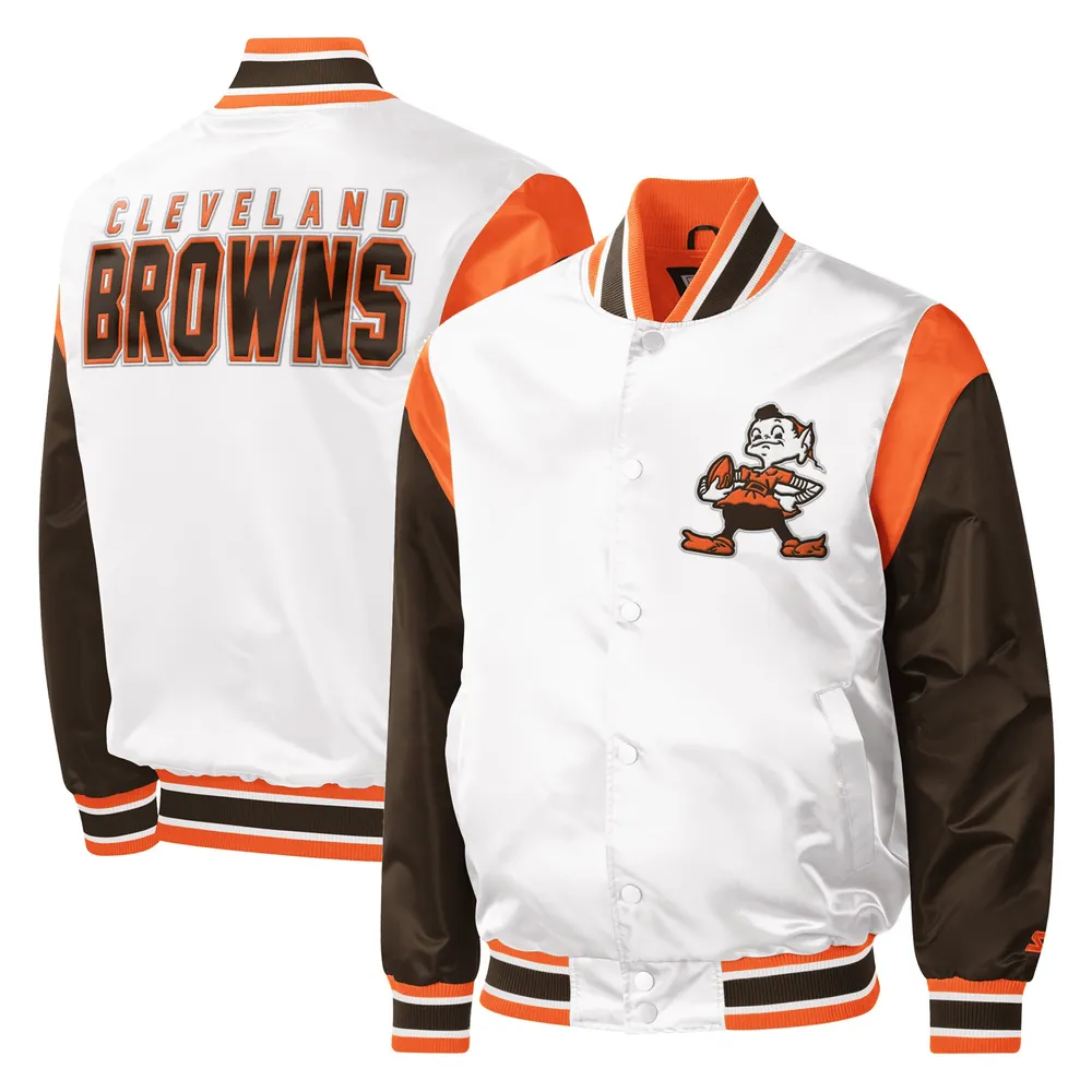 Cleveland Browns Starter Throwback Warm Up Pitch Satin Full-Snap