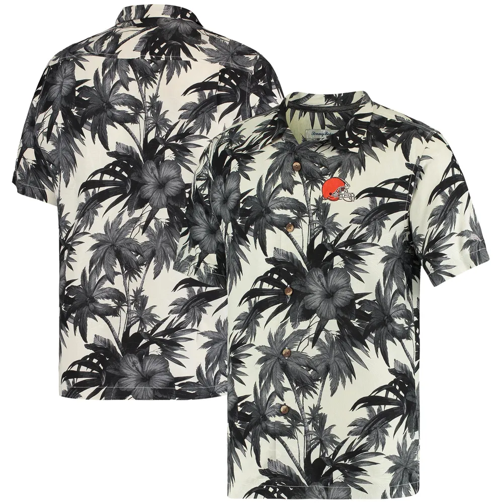 Lids Boston Red Sox Tommy Bahama Jungle Shade Silk Camp Button-Up Shirt -  Navy