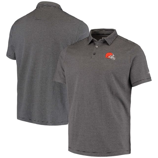 Polo Tommy Bahama pour homme noir Cleveland Browns Sport Pacific Shore