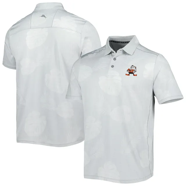 Tommy Bahama Cleveland Browns Gray Miramar Blooms Polo