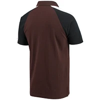 Polo à manches raglan Tommy Hilfiger Cleveland Browns Holden pour homme, marron/blanc