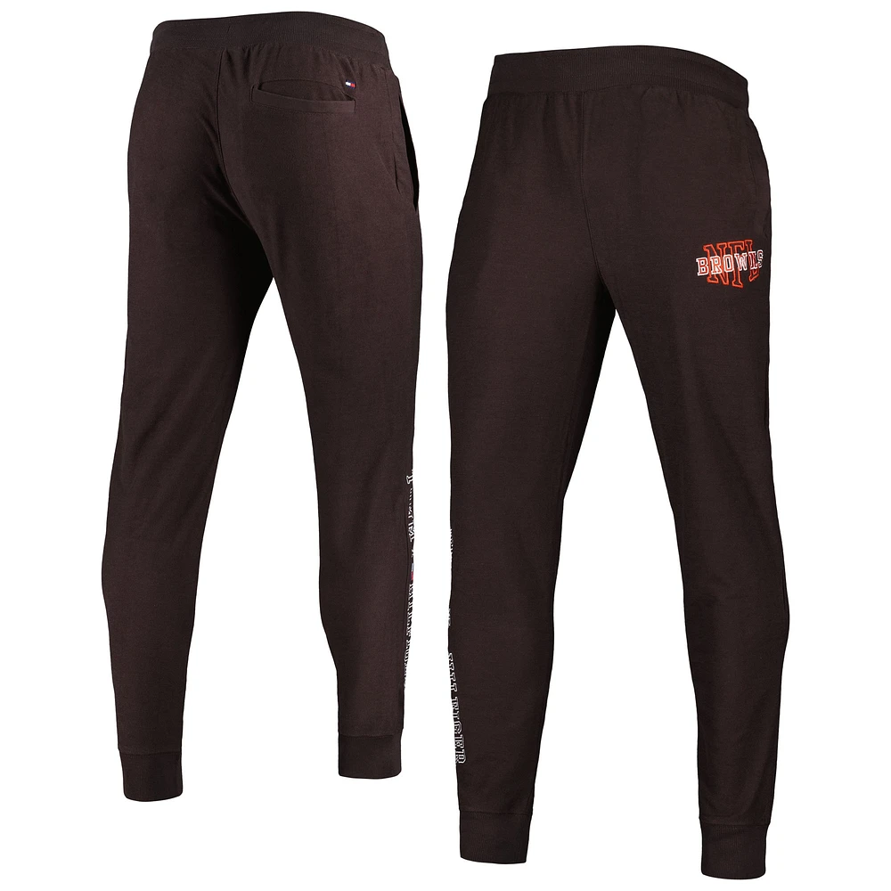 Pantalon de jogging Mason Cleveland Browns Tommy Hilfiger marron pour homme