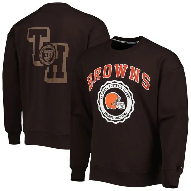 Cleveland Browns '47 Bypass Tribeca Pullover Sweatshirt - Heathered Brown