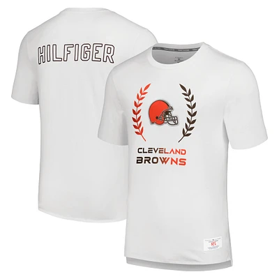 T-shirt Tommy Hilfiger blanc Cleveland Browns Miles pour hommes