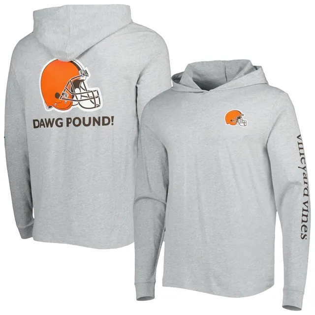 Men's Fanatics Branded Brown Cleveland Browns Long Sleeve Hoodie T-Shirt