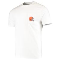 Men's Vineyard Vines White Cleveland Browns Big & Tall Helmet T-Shirt