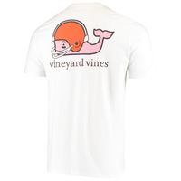 Men's Vineyard Vines White Cleveland Browns Big & Tall Helmet T-Shirt