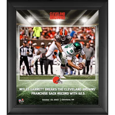 Lids Nick Chubb Cleveland Browns Fanatics Authentic Framed 15 x 17  Stitched Stars Collage