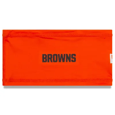 Bandeau d'entraînement officiel New Era Cleveland Browns COOLERA orange