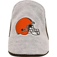 Ensemble trois pièces body, jupe et chaussons Newborn Heather Grey/Brown Cleveland Browns All Dolled Up