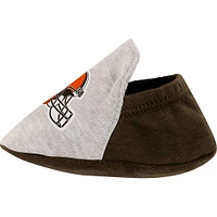 Ensemble trois pièces body, jupe et chaussons Newborn Heather Grey/Brown Cleveland Browns All Dolled Up
