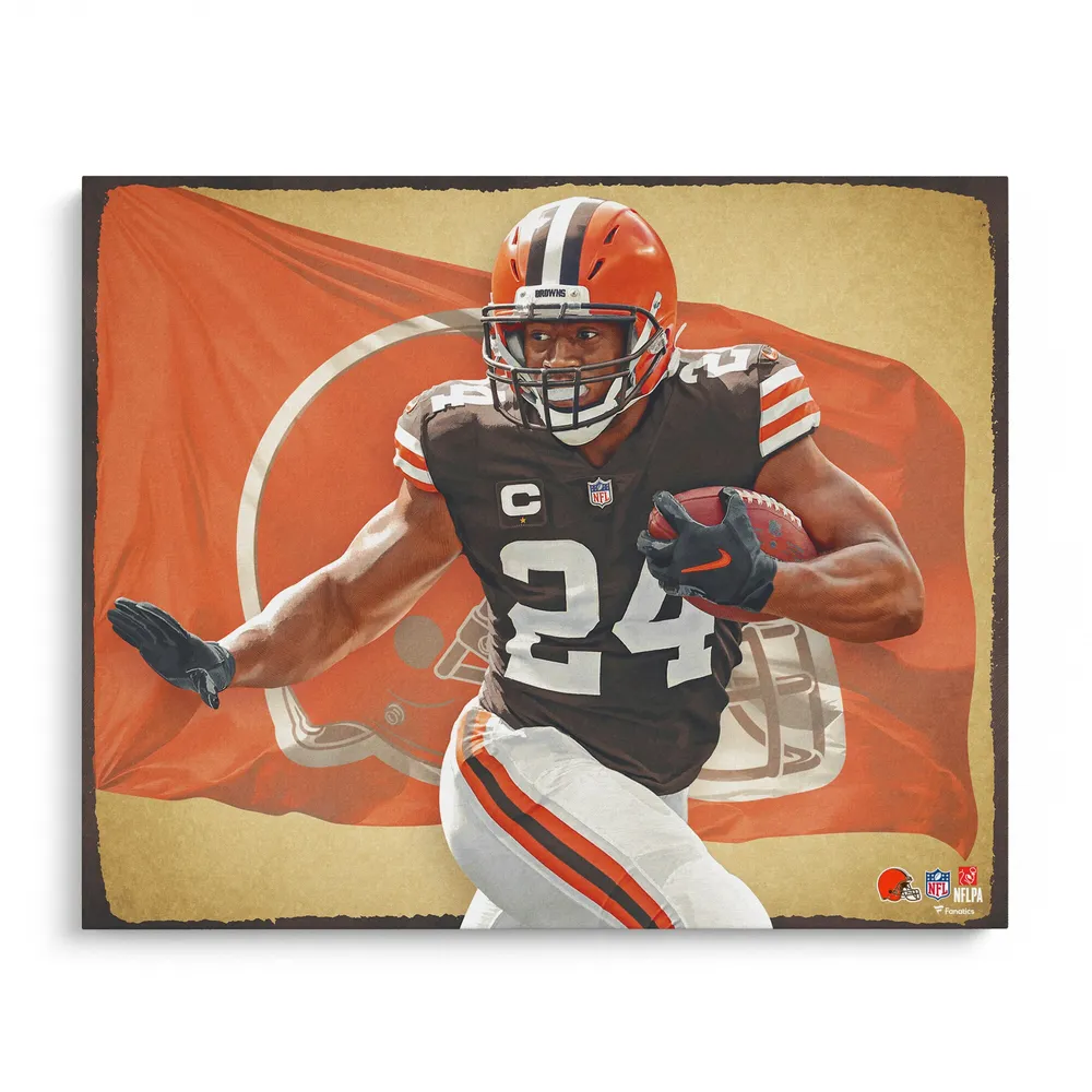 Lids Nick Chubb Cleveland Browns Fanatics Authentic 16' x 20' Photo Print -  Designed by Artist Brian Konnick