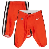 Nick Chubb Cleveland Browns Game-Used Orange Nike Pants vs. Pittsburgh Steelers on December 8, 2024