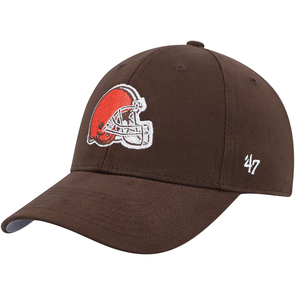 Casquette ajustable MVP avec logo de l'équipe des Cleveland Browns pour enfants d'âge préscolaire '47