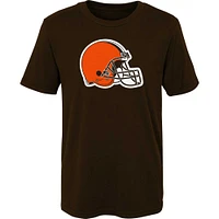 T-shirt à logo primaire des Cleveland Browns marron préscolaire