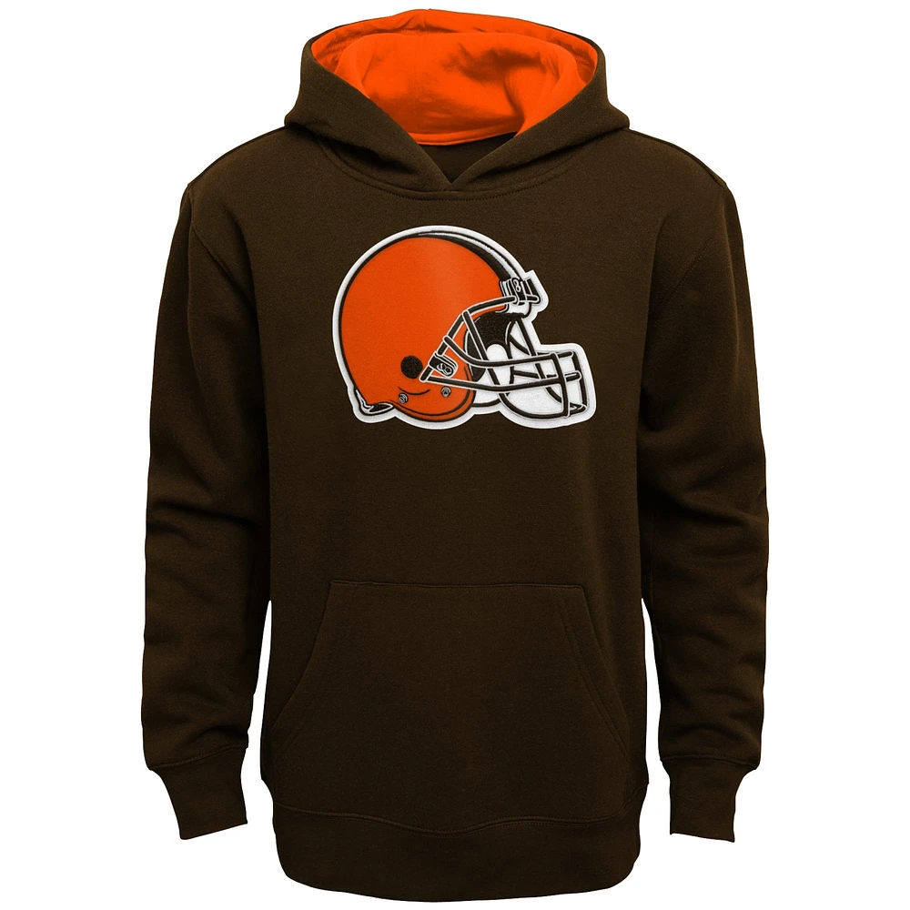 Préscolaire Brown Cleveland Browns Prime Sweat à capuche épais