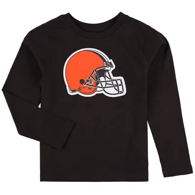 Cleveland Browns Preschool Team Logo Long Sleeve T-Shirt - Brown