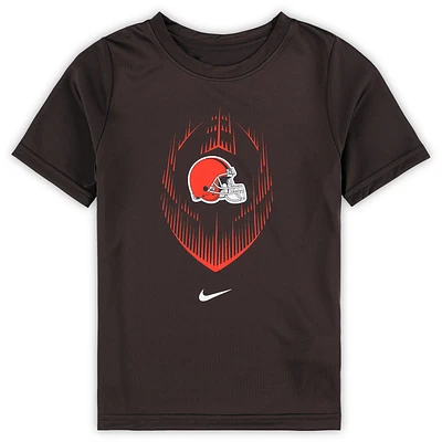 T-shirt Nike Cleveland Browns Legend Icon Performance pour enfant d'âge préscolaire