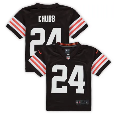 Men's Nike Nick Chubb White Cleveland Browns Game Jersey