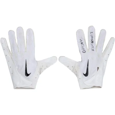 Ronnie Harrison Jr. Cleveland Browns Fanatics Authentic Game-Used Nike White Gloves vs. Washington Commanders on January 1, 2023