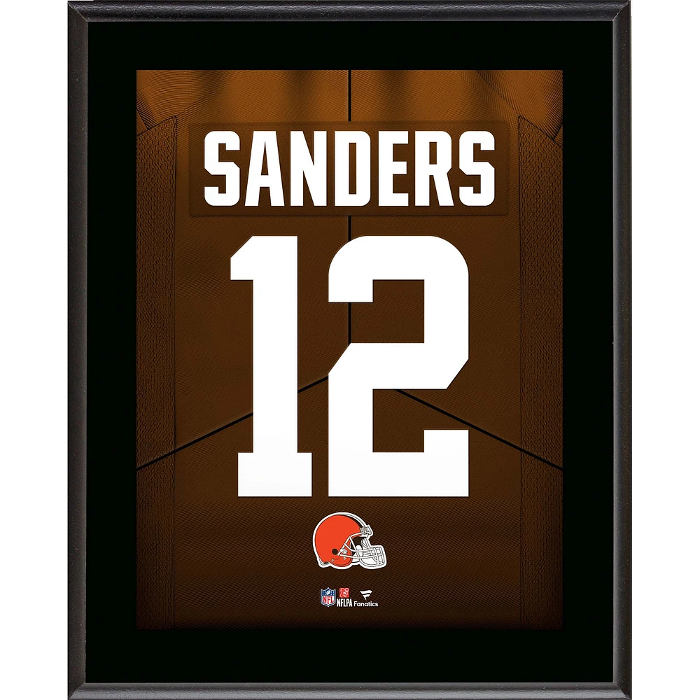 Shedeur Sanders Cleveland Browns 10.5" x 13" Jersey Number Sublimated Player Plaque