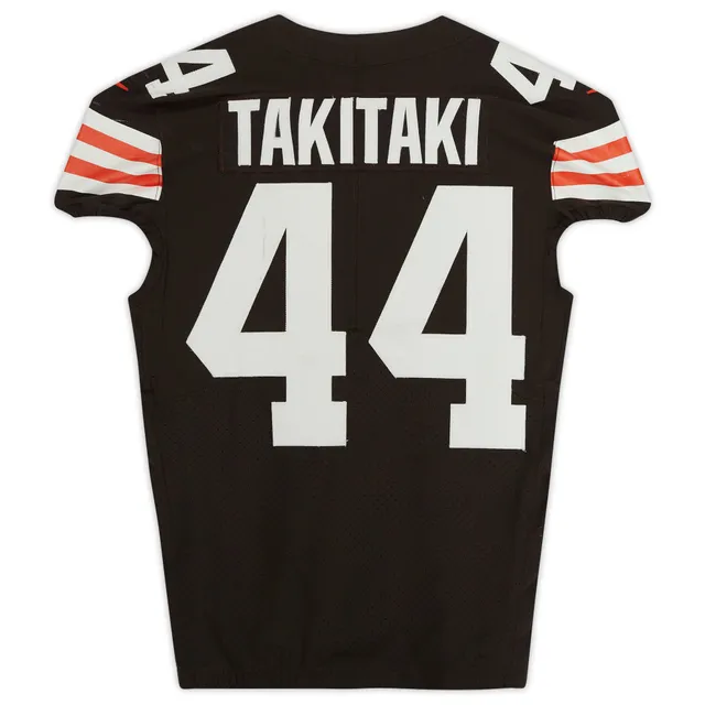 Lids Sione Takitaki Cleveland Browns Fanatics Authentic Game-Used #44 Brown  Jersey vs. Las Vegas Raiders on December 20, 2021