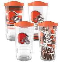 Tervis Cleveland Browns paquet de quatre 16oz. Ensemble de gobelets classiques