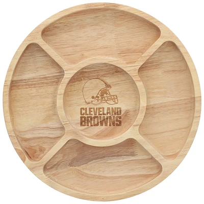 The Memory Company Plateau de service pour copeaux de bois et trempette Cleveland Browns