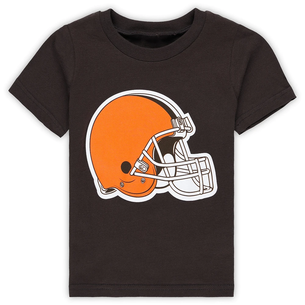 Toddler  Brown Cleveland Browns Primary Logo T-Shirt