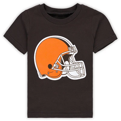 T-shirt marron pour tout-petits avec logo principal des Cleveland Browns