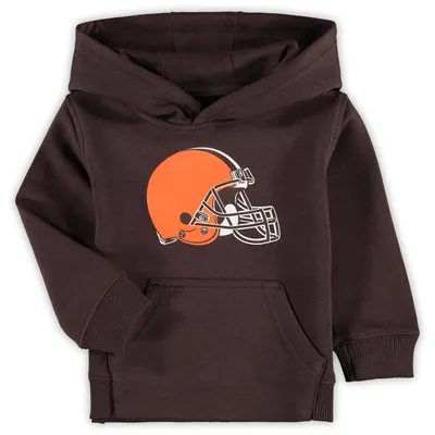 Cleveland Browns Toddler Team Logo Pullover Hoodie - Brown