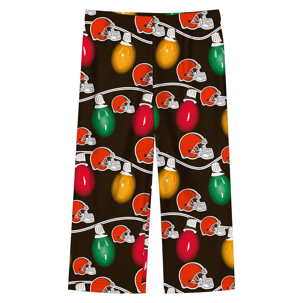 Ensemble pyjama à manches longues Garland Holiday pour tout-petits Cleveland Browns