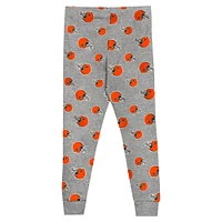 Toddler Heather Gray Cleveland Browns Long Sleeve T-Shirt and Pants Sleep Set