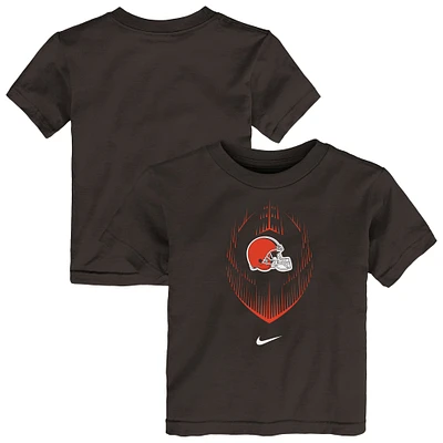 T-shirt Nike Cleveland Browns Legend Icon Performance marron pour tout-petit