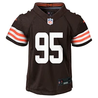 Toddler Nike Myles Garrett Brown Cleveland Browns Game Jersey