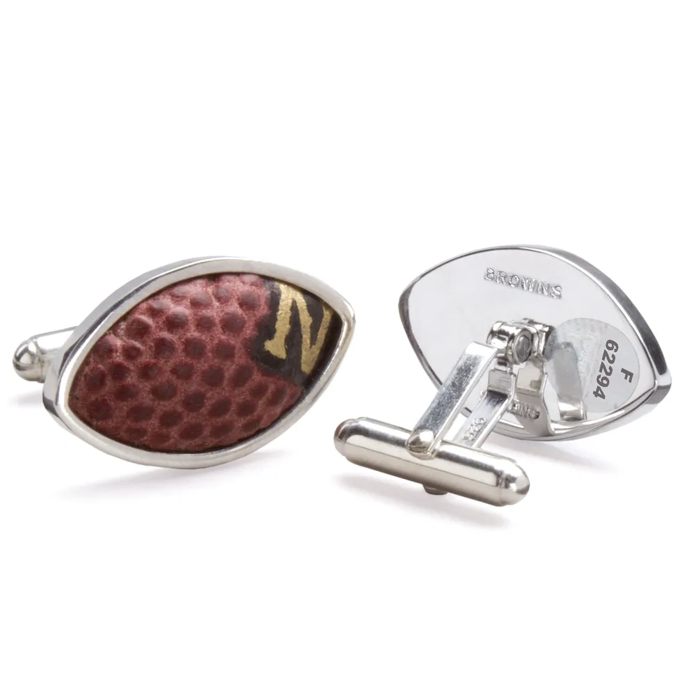 Tokens & Icons Cleveland Browns Game-Used Football Cuff Links