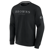 Sweat-shirt en polaire unisexe Fanatics noir Cleveland Browns Elements Unlimited