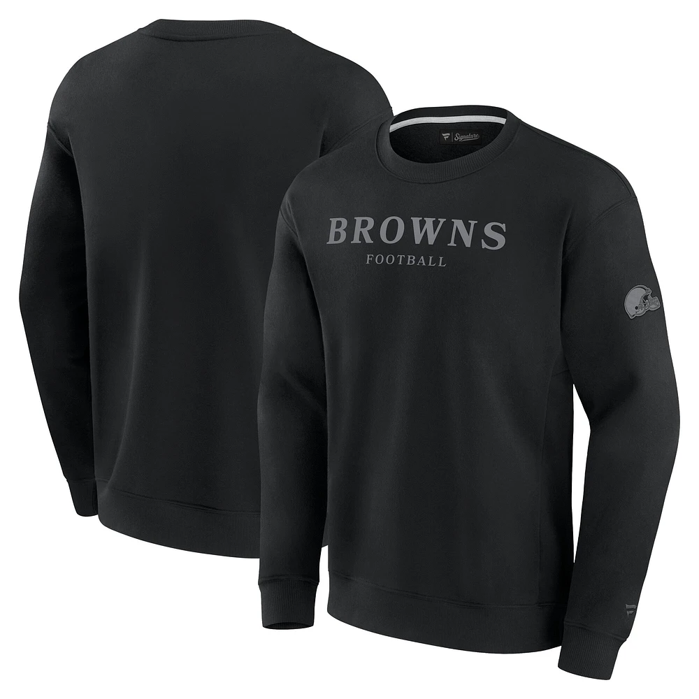 Sweat-shirt en polaire unisexe Fanatics noir Cleveland Browns Elements Unlimited