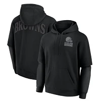 Sweat à capuche unisexe Fanatics Black Cleveland Browns Sleek Elements