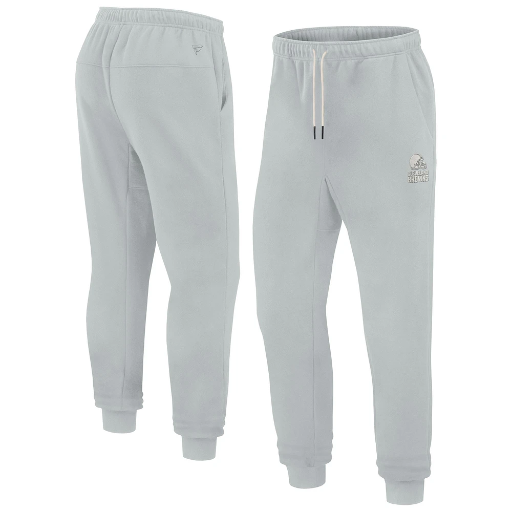 Pantalon de jogging en polaire super doux unisexe Fanatics gris Cleveland Browns Elements