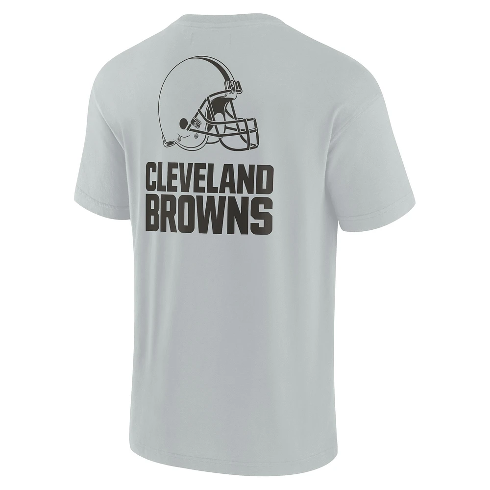 Unisex Fanatics Gray Cleveland Browns Elements Super Soft Short Sleeve T-Shirt