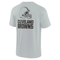 Unisex Fanatics Gray Cleveland Browns Elements Super Soft Short Sleeve T-Shirt