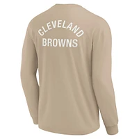 Unisex Fanatics Khaki Cleveland Browns Elements Super Soft Long Sleeve T-Shirt