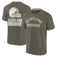 T-shirt unisexe Fanatics Olive Cleveland Browns Elements super doux à manches courtes