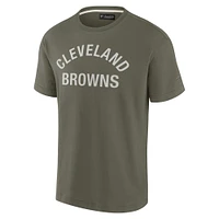 T-shirt unisexe Fanatics Olive Cleveland Browns Elements super doux à manches courtes